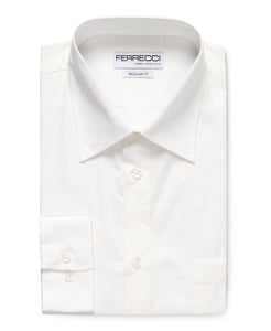 Virgo White Regular Fit Shirt - Ferrecci USA 